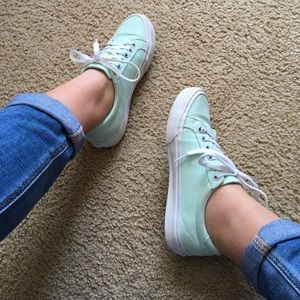 Teal vans